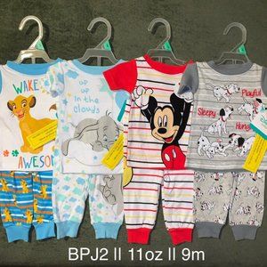 Baby Boy Disney PJ Set of 4 Pair | S:9M
